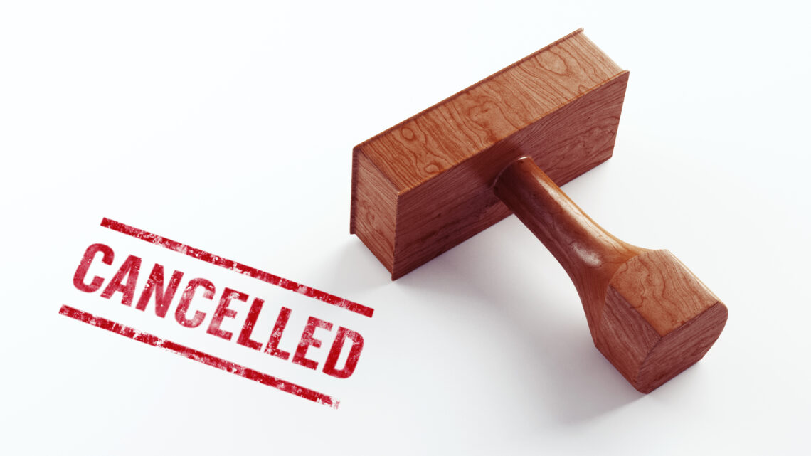 patent reexamination cancelled
